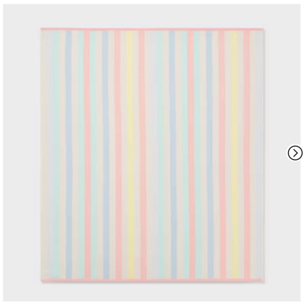 Multi Striped Oversized Jumbo Beach Towel Sun Squad bundle of 2